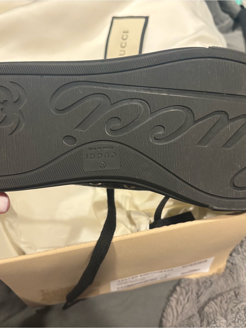 Gucci Black Canvas Sneaker - Picture 7 of 10